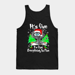 Its Fine Im Fine Everything Is Fine Christmas Tank Top